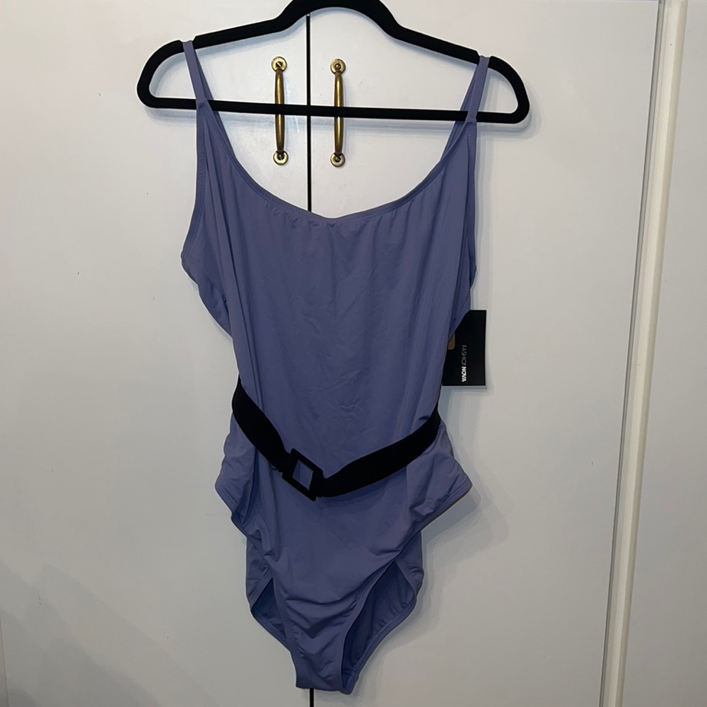 Lavender One Piece Swimsuit 3X
